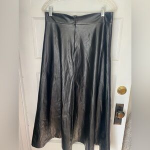 Faux Leather Maxi Skirt